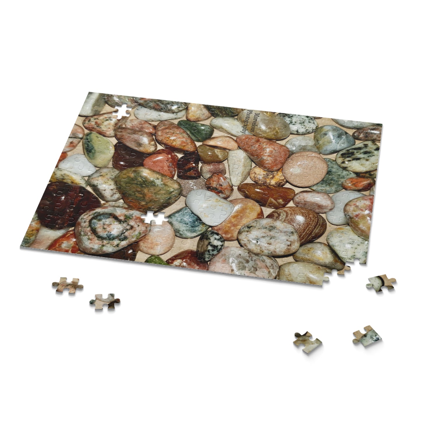 Polished lake Superior rocks - Puzzle (252-Piece) - Marvelous Photography