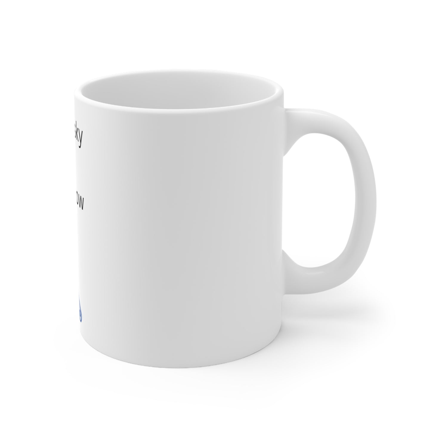 Ceramic Mug 11oz - I'm a husky DAD this is how I roll - Marvelous Photography
