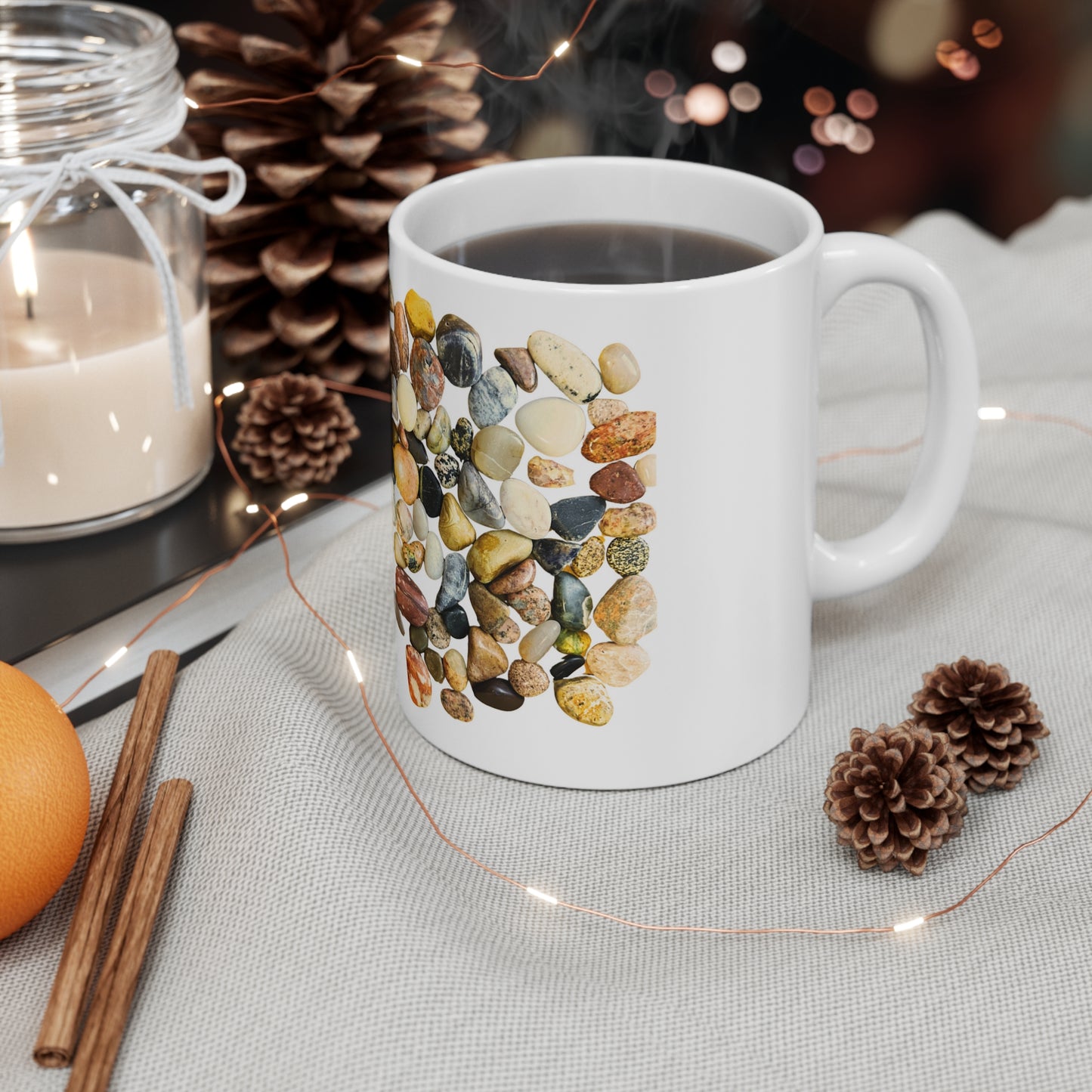 Ceramic Mug 11oz - I collect rocks bc murdering people isn't sociably acceptable - Marvelous Photography