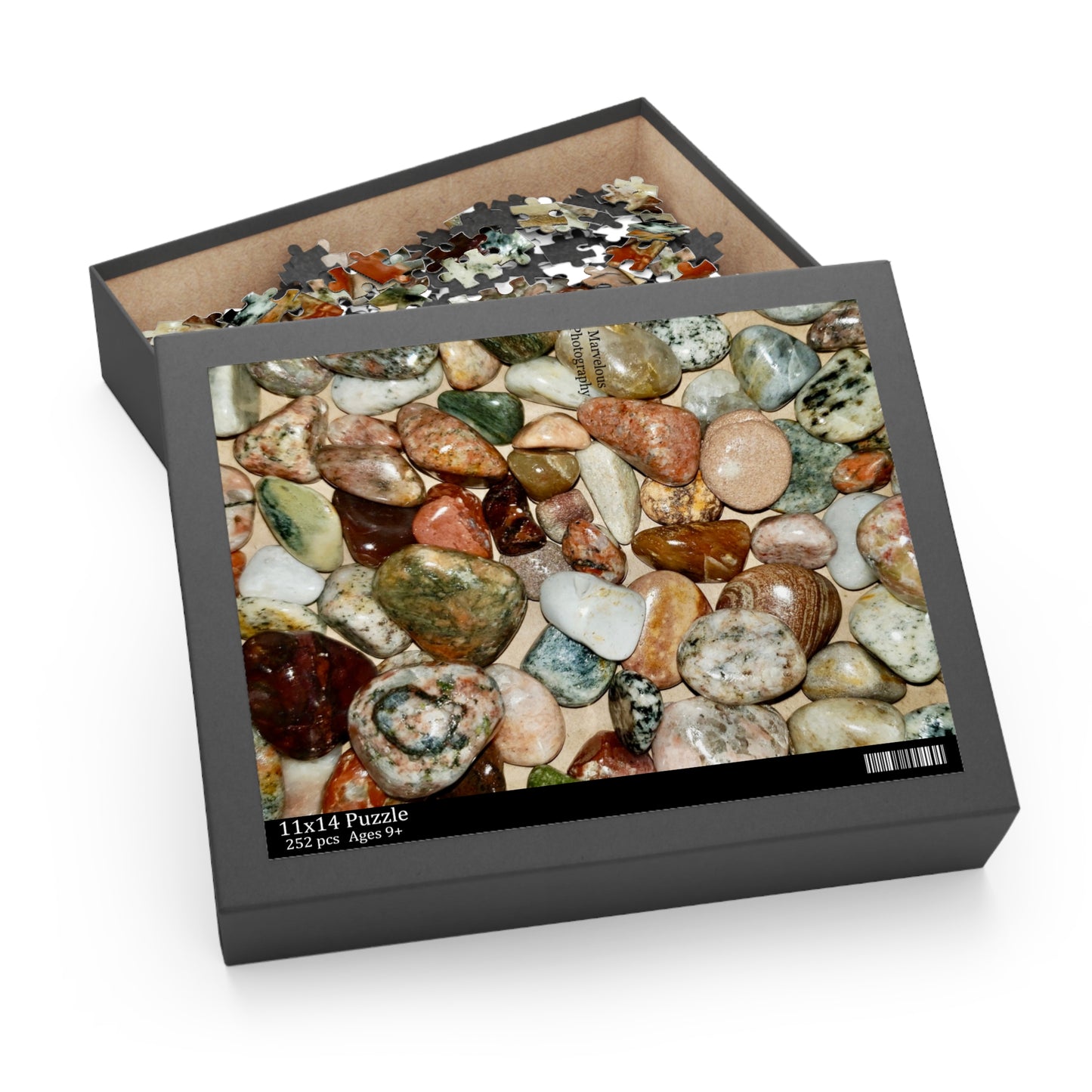 Polished lake Superior rocks - Puzzle (252-Piece) - Marvelous Photography