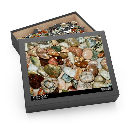 Polished lake Superior rocks - Puzzle (252-Piece) - Marvelous Photography